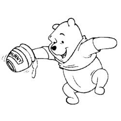 Dessin à colorier: Winnie l'Ourson (Films d'animation) #28687 - Coloriages à Imprimer Gratuits