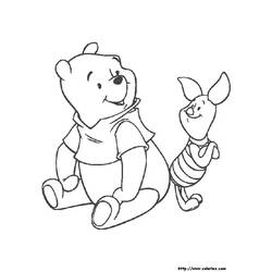 Dessin à colorier: Winnie l'Ourson (Films d'animation) #28700 - Coloriages à Imprimer Gratuits