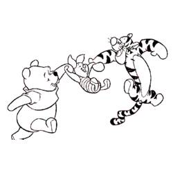 Dessin à colorier: Winnie l'Ourson (Films d'animation) #28707 - Coloriages à Imprimer Gratuits