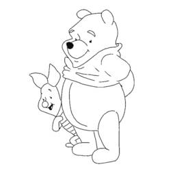 Dessin à colorier: Winnie l'Ourson (Films d'animation) #28712 - Coloriages à Imprimer Gratuits