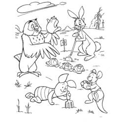 Dessin à colorier: Winnie l'Ourson (Films d'animation) #28715 - Coloriages à Imprimer Gratuits