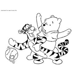 Dessin à colorier: Winnie l'Ourson (Films d'animation) #28728 - Coloriages à Imprimer Gratuits