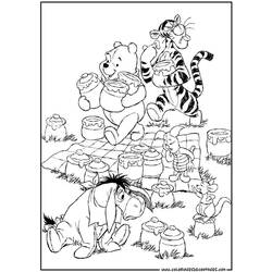 Dessin à colorier: Winnie l'Ourson (Films d'animation) #28751 - Coloriages à Imprimer Gratuits