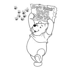 Dessin à colorier: Winnie l'Ourson (Films d'animation) #28780 - Coloriages à Imprimer Gratuits