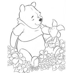 Dessin à colorier: Winnie l'Ourson (Films d'animation) #28813 - Coloriages à Imprimer Gratuits