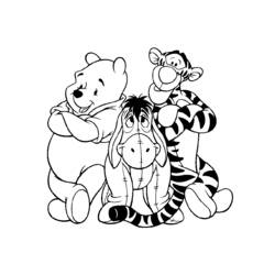 Dessin à colorier: Winnie l'Ourson (Films d'animation) #28900 - Coloriages à Imprimer Gratuits