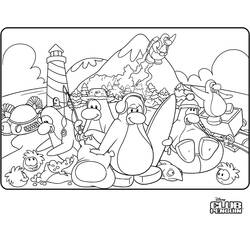 Dessin à colorier: Club Penguin (Jeux Vidéos) #170302 - Coloriages à Imprimer Gratuits