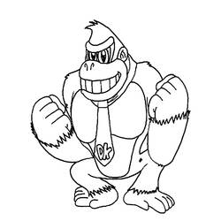Dessin à colorier: Donkey Kong (Jeux Vidéos) #112174 - Coloriages à Imprimer Gratuits
