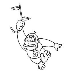 Dessin à colorier: Donkey Kong (Jeux Vidéos) #112184 - Coloriages à Imprimer Gratuits