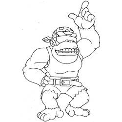 Dessin à colorier: Donkey Kong (Jeux Vidéos) #112188 - Coloriages à Imprimer Gratuits