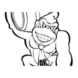 Dessin à colorier: Donkey Kong (Jeux Vidéos) #112195 - Coloriages à Imprimer Gratuits