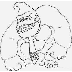 Dessin à colorier: Donkey Kong (Jeux Vidéos) #112200 - Coloriages à Imprimer Gratuits