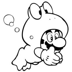 Dessin à colorier: Mario Bros (Jeux Vidéos) #112463 - Coloriages à Imprimer Gratuits
