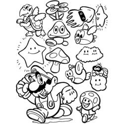Dessin à colorier: Mario Bros (Jeux Vidéos) #112467 - Coloriages à Imprimer Gratuits