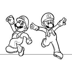 Dessin à colorier: Mario Bros (Jeux Vidéos) #112469 - Coloriages à Imprimer Gratuits