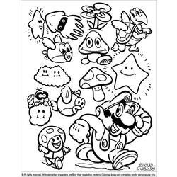 Dessin à colorier: Mario Bros (Jeux Vidéos) #112476 - Coloriages à Imprimer Gratuits