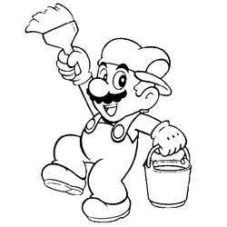 Dessin à colorier: Mario Bros (Jeux Vidéos) #112492 - Coloriages à Imprimer Gratuits