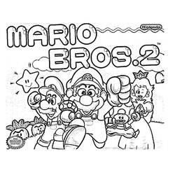 Dessin à colorier: Mario Bros (Jeux Vidéos) #112502 - Coloriages à Imprimer Gratuits