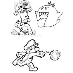 Dessin à colorier: Mario Bros (Jeux Vidéos) #112530 - Coloriages à Imprimer Gratuits