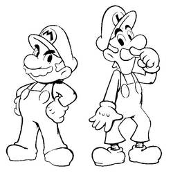 Dessin à colorier: Mario Bros (Jeux Vidéos) #112533 - Coloriages à Imprimer Gratuits