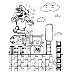 Dessin à colorier: Mario Bros (Jeux Vidéos) #112537 - Coloriages à Imprimer Gratuits
