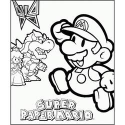 Dessin à colorier: Mario Bros (Jeux Vidéos) #112555 - Coloriages à Imprimer Gratuits