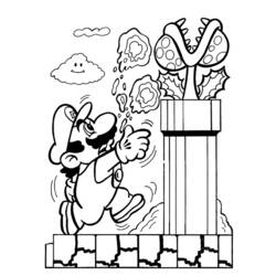 Dessin à colorier: Mario Bros (Jeux Vidéos) #112562 - Coloriages à Imprimer Gratuits
