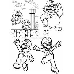 Dessin à colorier: Mario Bros (Jeux Vidéos) #112594 - Coloriages à Imprimer Gratuits