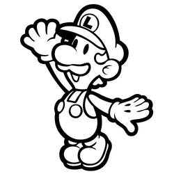 Dessin à colorier: Mario Bros (Jeux Vidéos) #112605 - Coloriages à Imprimer Gratuits