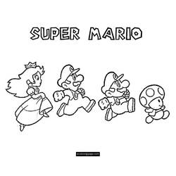 Dessin à colorier: Mario Bros (Jeux Vidéos) #112611 - Coloriages à Imprimer Gratuits