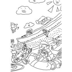 Dessin à colorier: Mario Kart (Jeux Vidéos) #154436 - Coloriages à Imprimer Gratuits