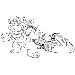 Dessin à colorier: Mario Kart (Jeux Vidéos) #154448 - Coloriages à Imprimer Gratuits