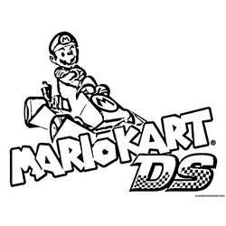 Dessin à colorier: Mario Kart (Jeux Vidéos) #154539 - Coloriages à Imprimer Gratuits