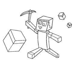Dessin à colorier: Minecraft (Jeux Vidéos) #113801 - Coloriages à Imprimer Gratuits