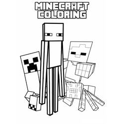 Dessin à colorier: Minecraft (Jeux Vidéos) #113851 - Coloriages à Imprimer Gratuits