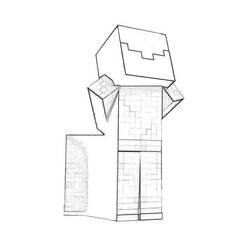 Dessin à colorier: Minecraft (Jeux Vidéos) #113854 - Coloriages à Imprimer Gratuits