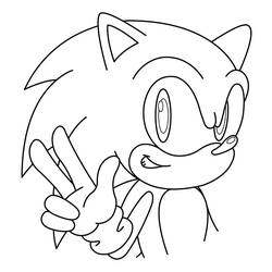 Dessin à colorier: Sonic (Jeux Vidéos) #153830 - Coloriages à Imprimer Gratuits
