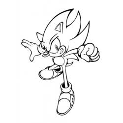 Dessin à colorier: Sonic (Jeux Vidéos) #153834 - Coloriages à Imprimer Gratuits
