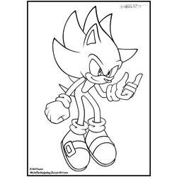 Dessin à colorier: Sonic (Jeux Vidéos) #153855 - Coloriages à Imprimer Gratuits