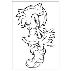 Dessin à colorier: Sonic (Jeux Vidéos) #153866 - Coloriages à Imprimer Gratuits