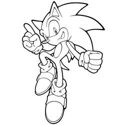 Dessin à colorier: Sonic (Jeux Vidéos) #153880 - Coloriages à Imprimer Gratuits