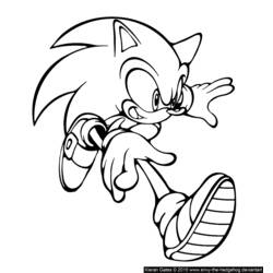 Dessin à colorier: Sonic (Jeux Vidéos) #153917 - Coloriages à Imprimer Gratuits