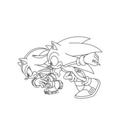 Dessin à colorier: Sonic (Jeux Vidéos) #153919 - Coloriages à Imprimer Gratuits
