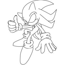 Dessin à colorier: Sonic (Jeux Vidéos) #153947 - Coloriages à Imprimer Gratuits