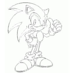 Dessin à colorier: Sonic (Jeux Vidéos) #154007 - Coloriages à Imprimer Gratuits
