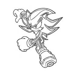 Dessin à colorier: Sonic (Jeux Vidéos) #154011 - Coloriages à Imprimer Gratuits