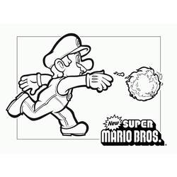 Dessin à colorier: Super Mario Bros (Jeux Vidéos) #153566 - Coloriages à Imprimer Gratuits