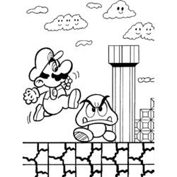 Dessin à colorier: Super Mario Bros (Jeux Vidéos) #153581 - Coloriages à Imprimer Gratuits