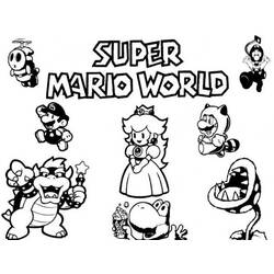 Dessin à colorier: Super Mario Bros (Jeux Vidéos) #153593 - Coloriages à Imprimer Gratuits