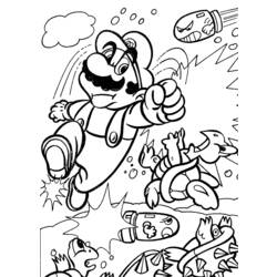 Dessin à colorier: Super Mario Bros (Jeux Vidéos) #153627 - Coloriages à Imprimer Gratuits